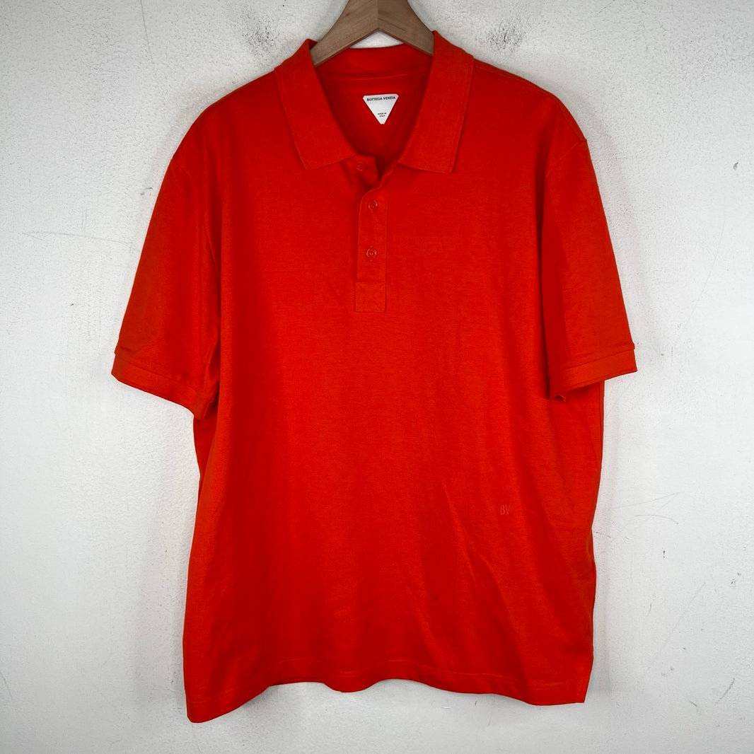 Bottega Veneta Orange Polo Shirt