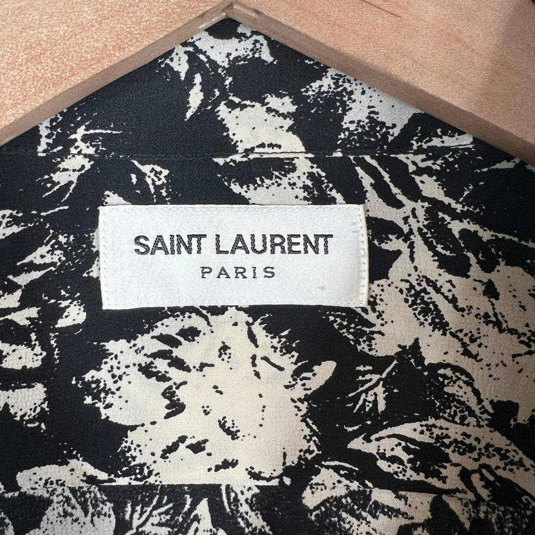 Saint Laurent AOP Button Up LS Shirt