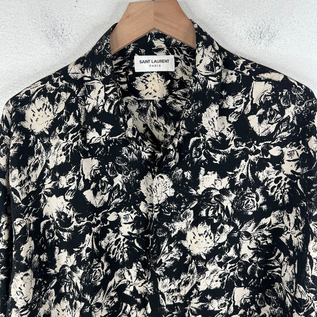 Saint Laurent AOP Button Up LS Shirt