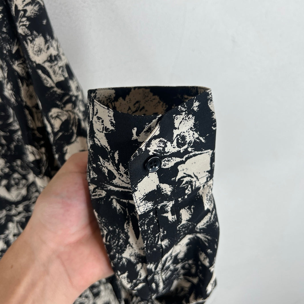 Saint Laurent AOP Button Up LS Shirt