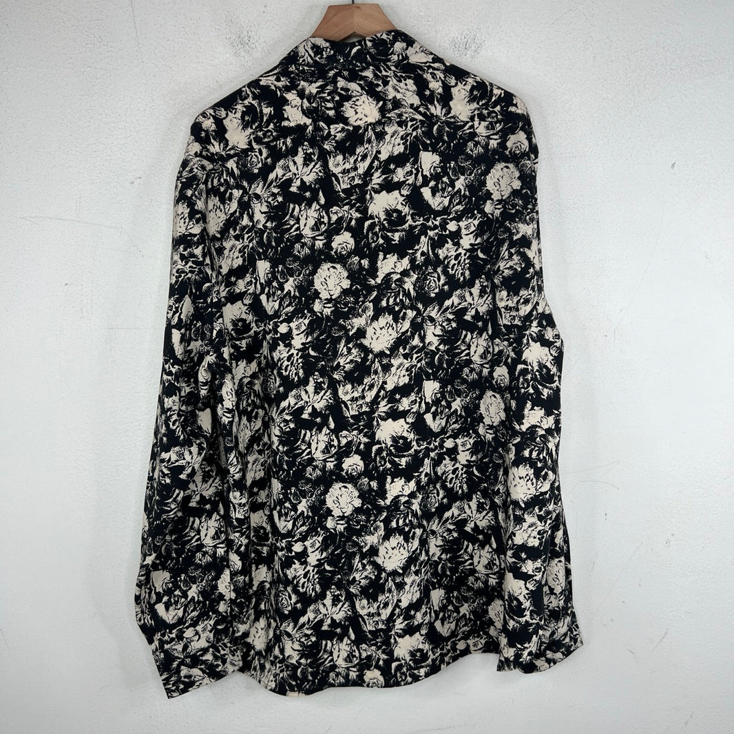 Saint Laurent AOP Button Up LS Shirt