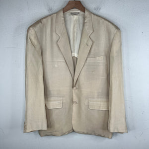CDG Cream Acetate Blazer Jacket