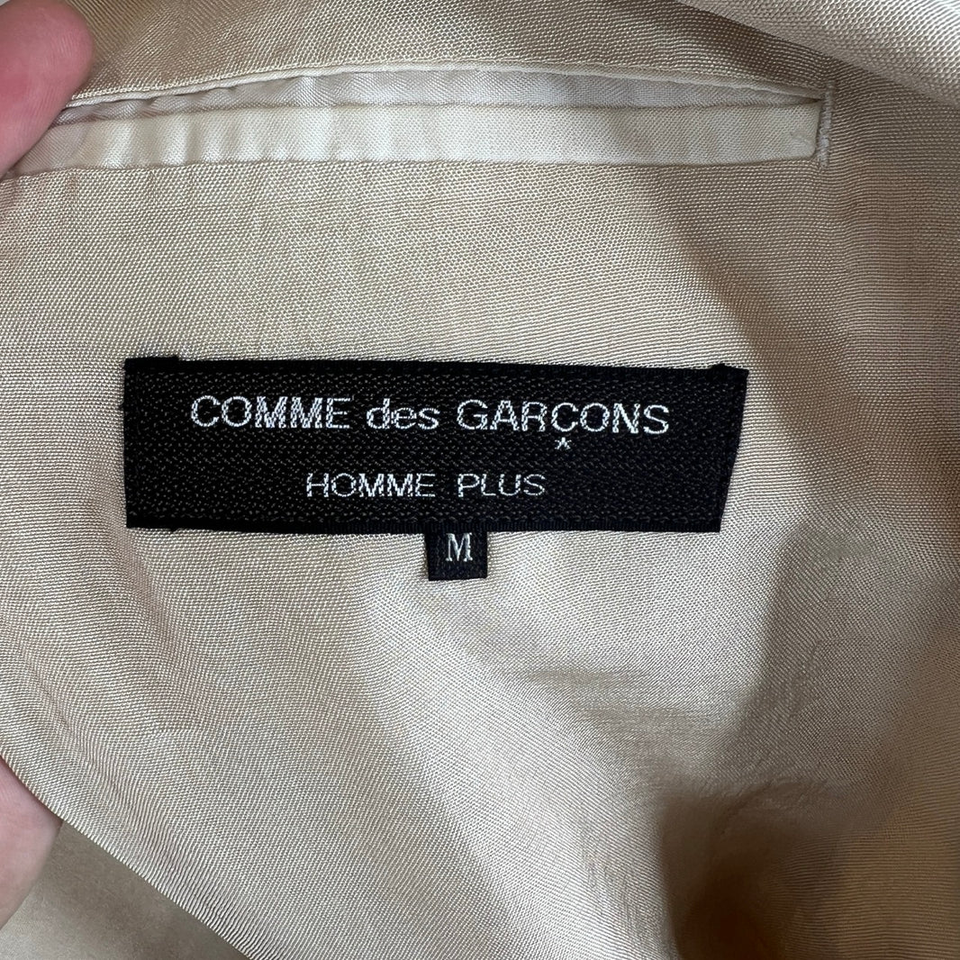 CDG Cream Acetate Blazer Jacket