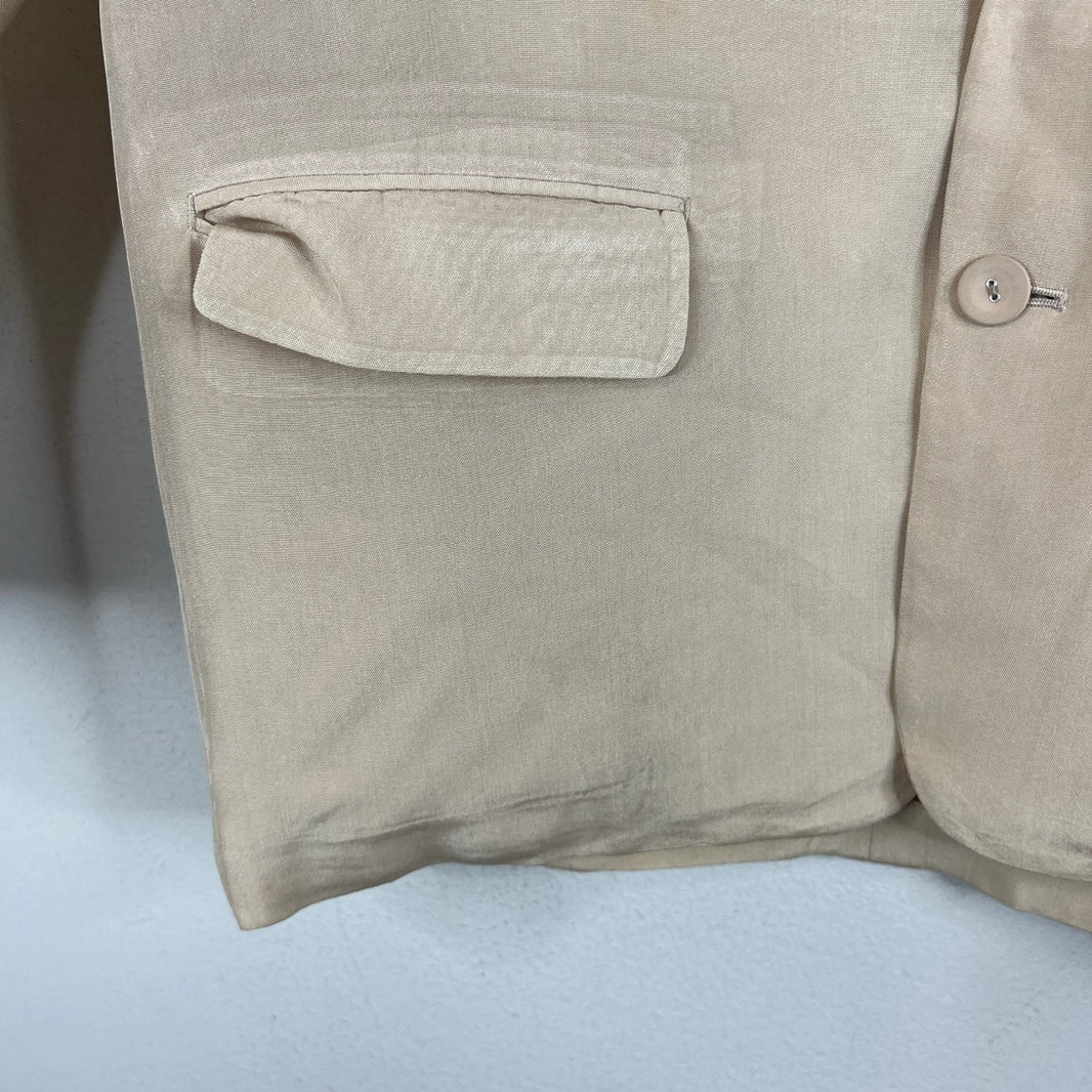 CDG Cream Acetate Blazer Jacket