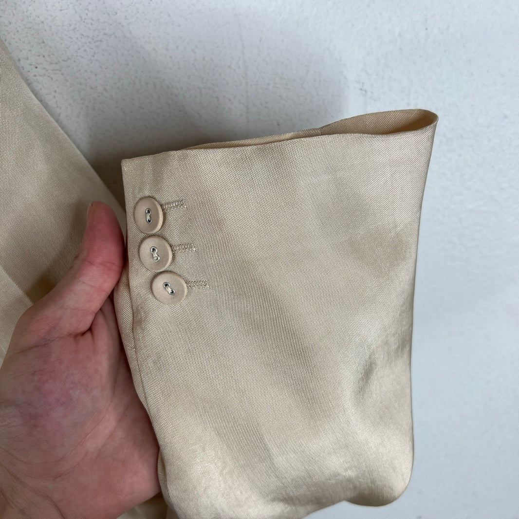 CDG Cream Acetate Blazer Jacket