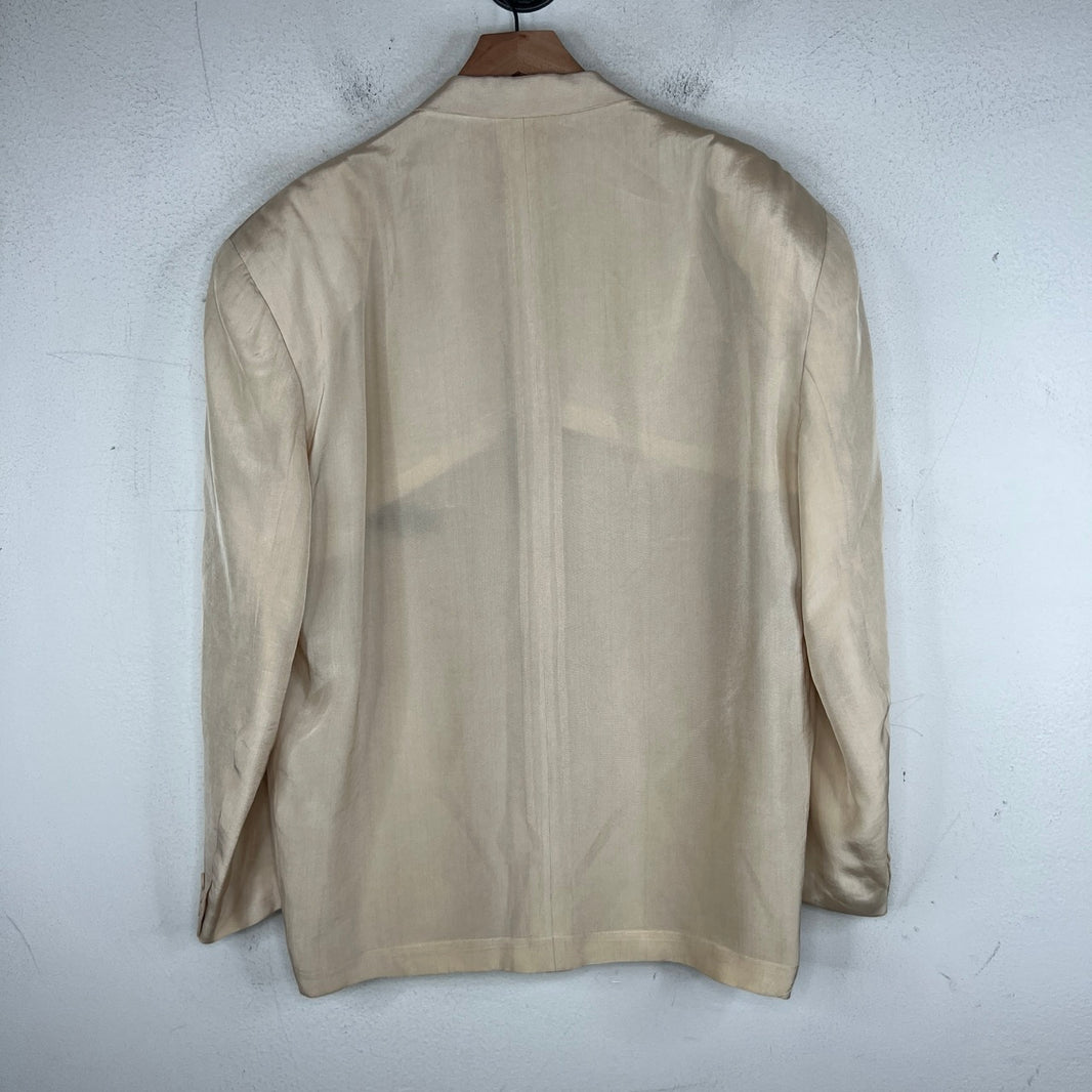 CDG Cream Acetate Blazer Jacket