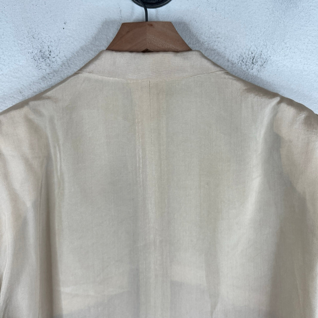CDG Cream Acetate Blazer Jacket