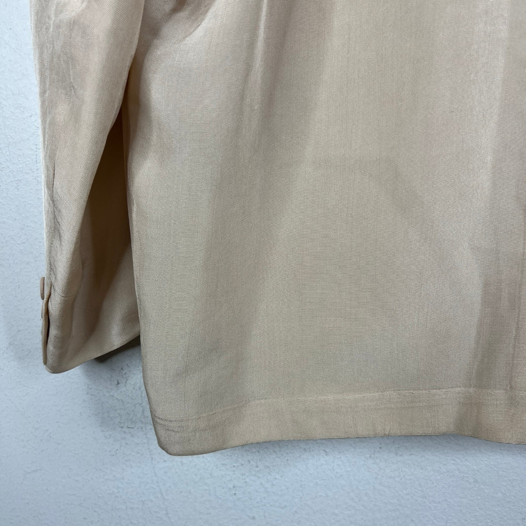 CDG Cream Acetate Blazer Jacket