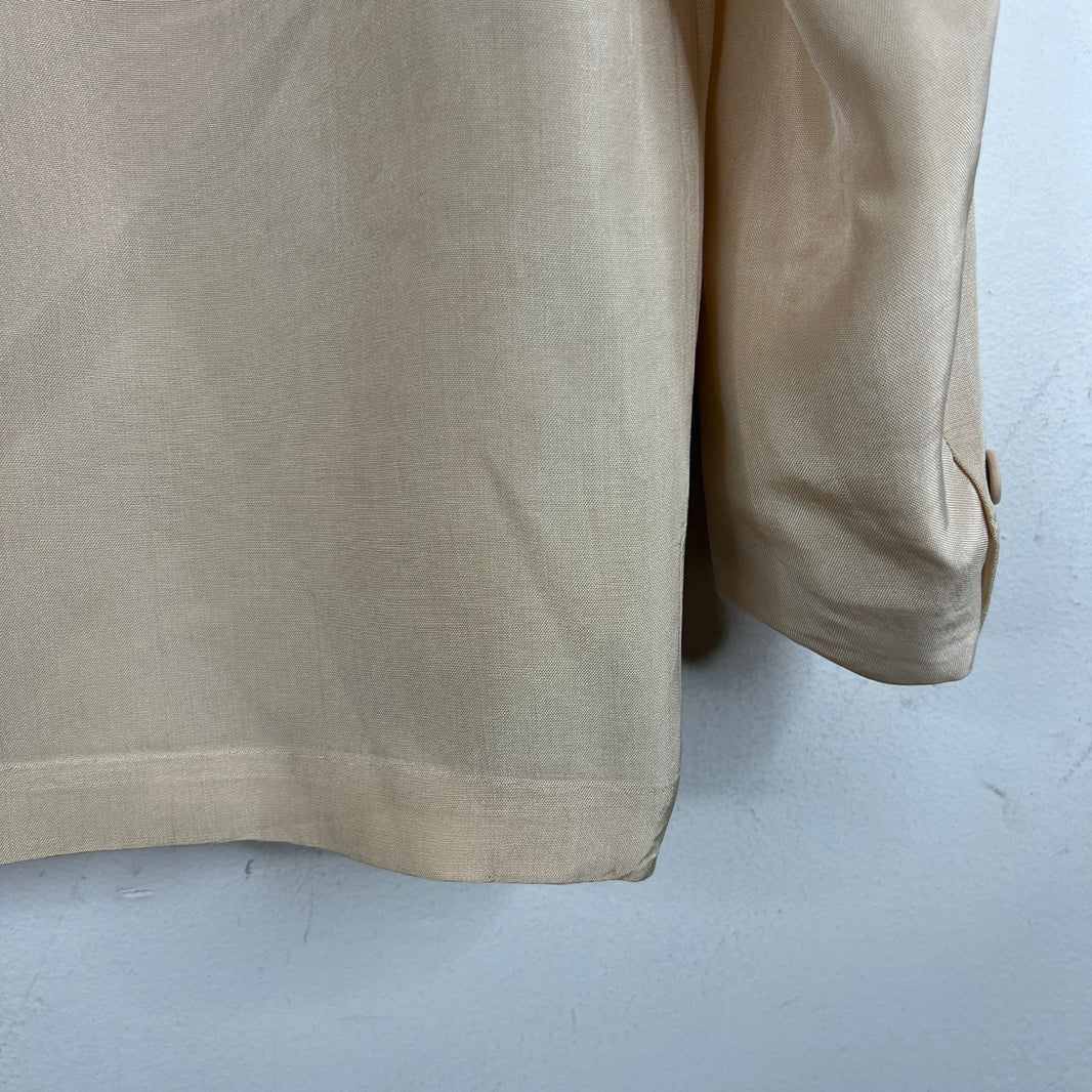 CDG Cream Acetate Blazer Jacket