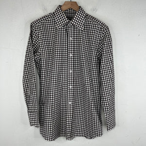 Tom Ford Brown Gingham Button Up LS Shirt