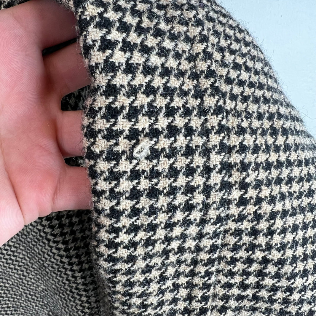 Celine Houndstooth Wool Coat