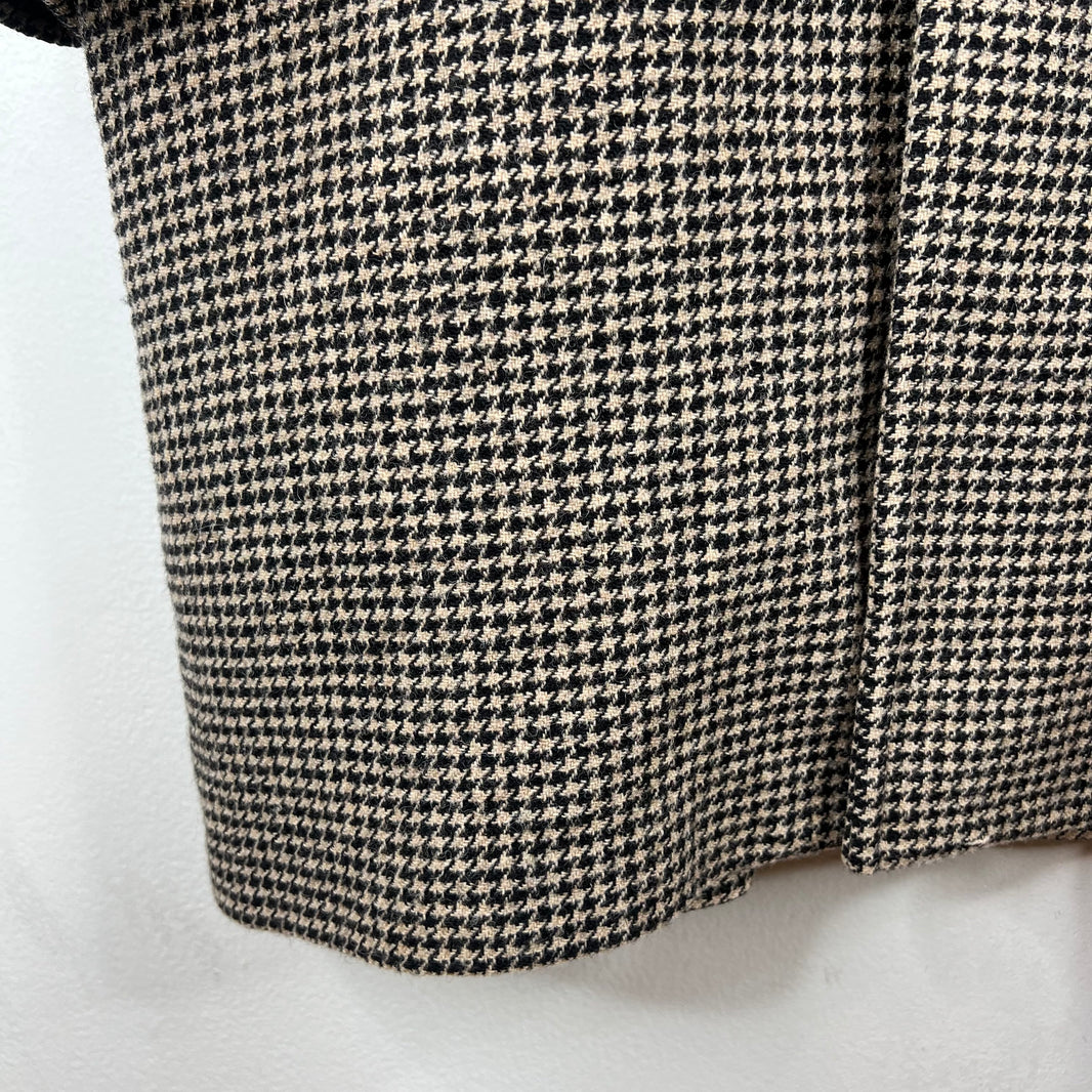 Celine Houndstooth Wool Coat