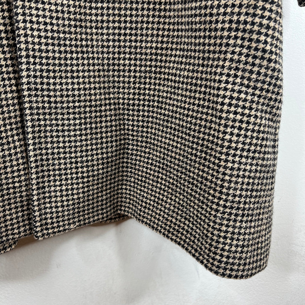 Celine Houndstooth Wool Coat