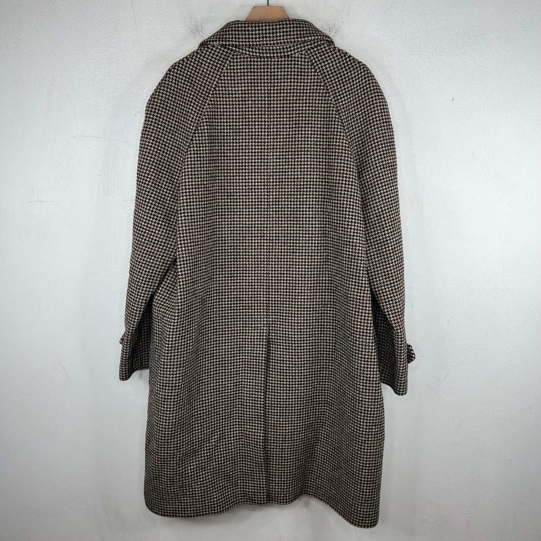 Celine Houndstooth Wool Coat
