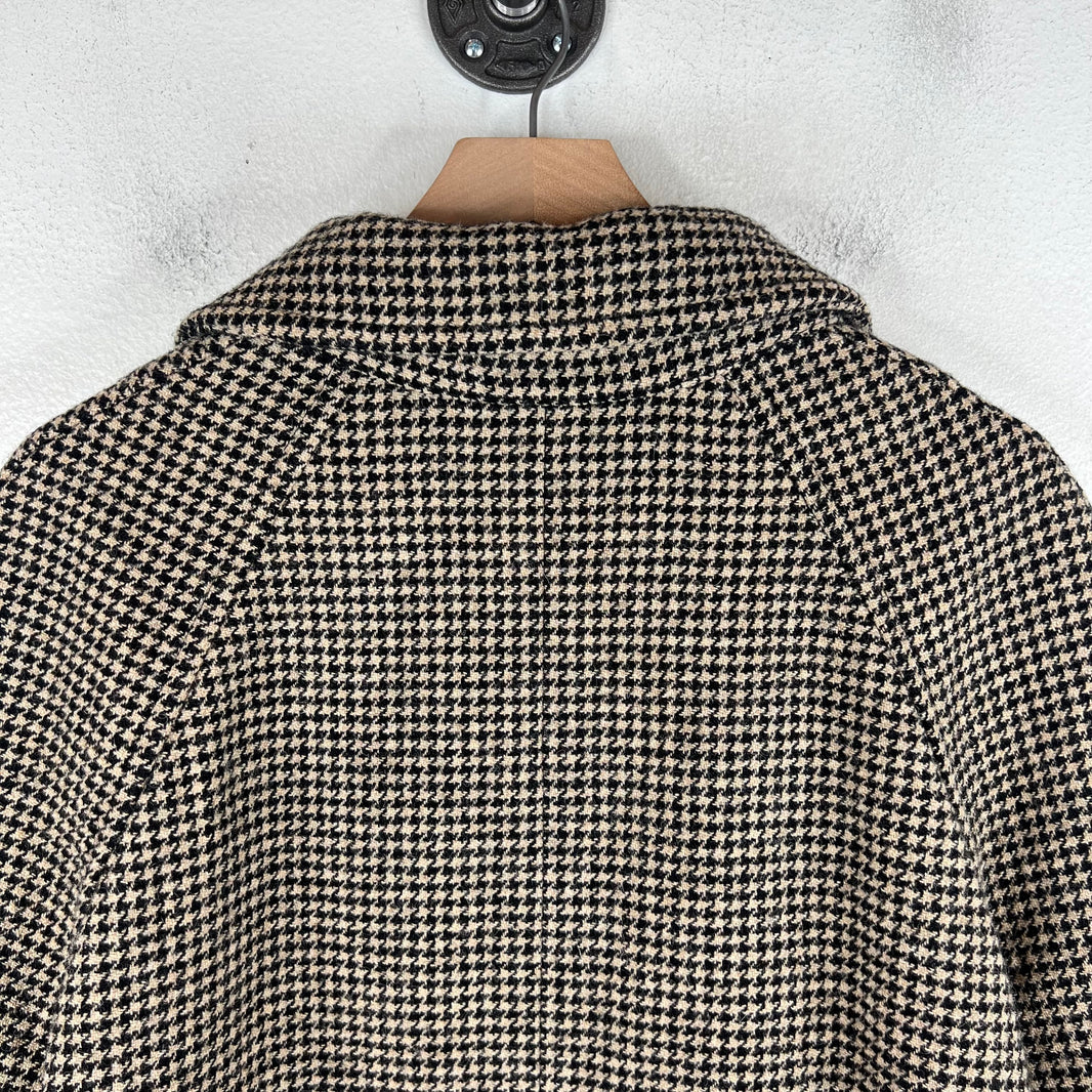 Celine Houndstooth Wool Coat