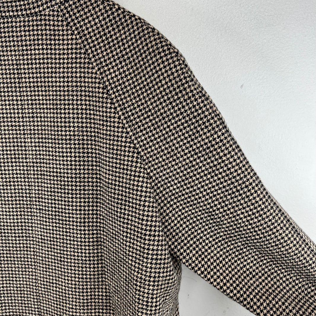 Celine Houndstooth Wool Coat