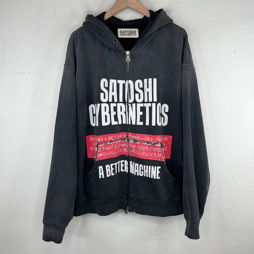 Satoshi Nakamoto Cybernetics Zip-Up Hoodie