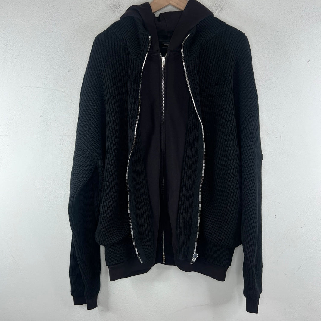 Balenciaga Unity Double Layer Zip Hoodie
