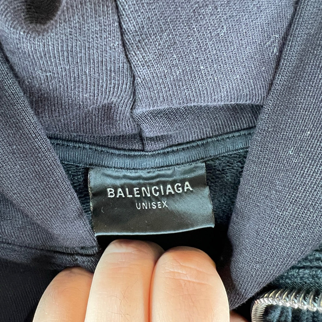 Balenciaga Unity Double Layer Zip Hoodie