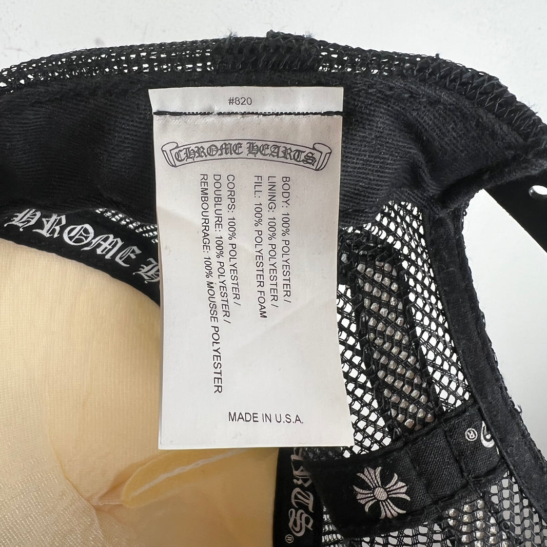 Chrome Hearts King Taco Black Trucker Hat