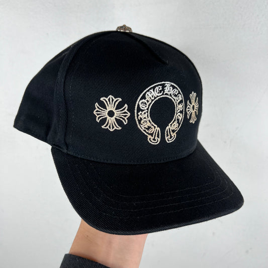 Chrome Hearts Embroidered Horseshoe Snapback Hat