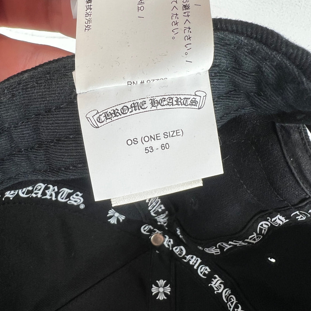 Chrome Hearts Embroidered Horseshoe Snapback Hat