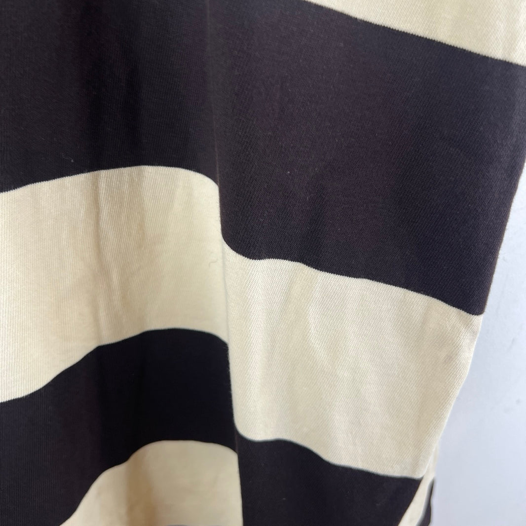 Balenciaga Striped Button Down Rugby Shirt