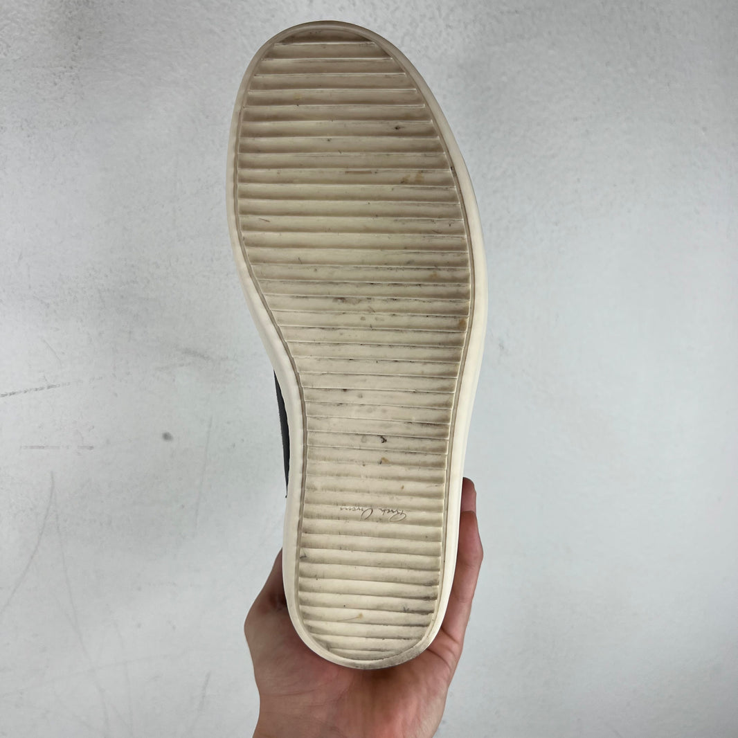 Rick Owens Black/Milk Leather Vintage Sneakers