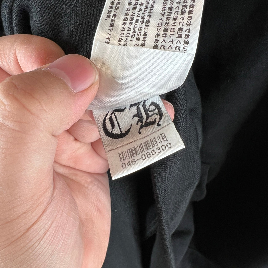 Chrome Hearts Black/Black Tonal Shoulder Logo Hoodie