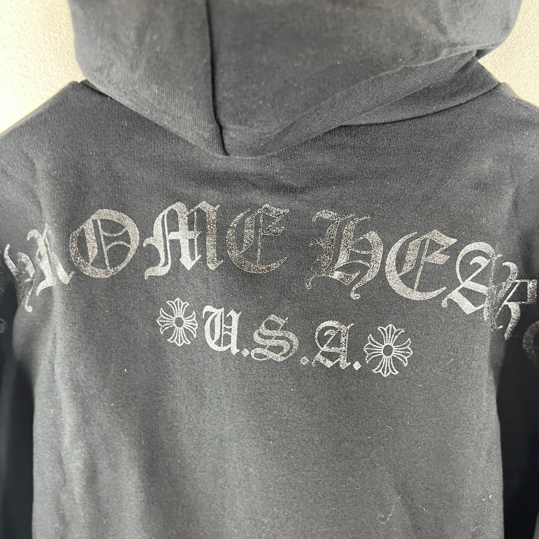 Chrome Hearts Black/Black Tonal Shoulder Logo Hoodie