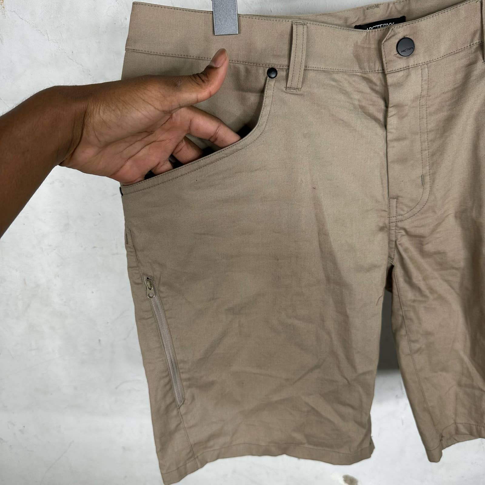 Arc'teryx Khaki Hiking Shorts