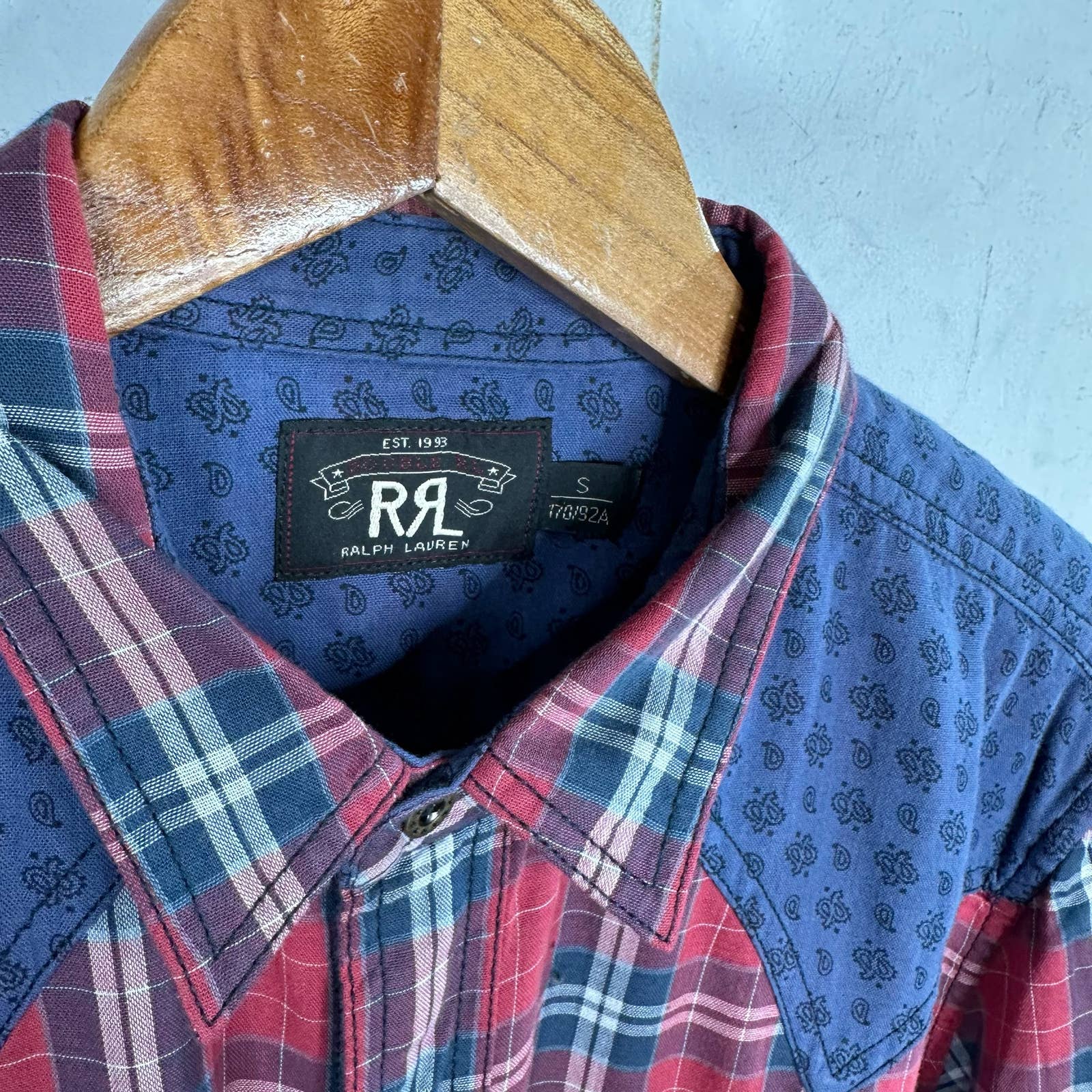RRL Western Button Up Shirt