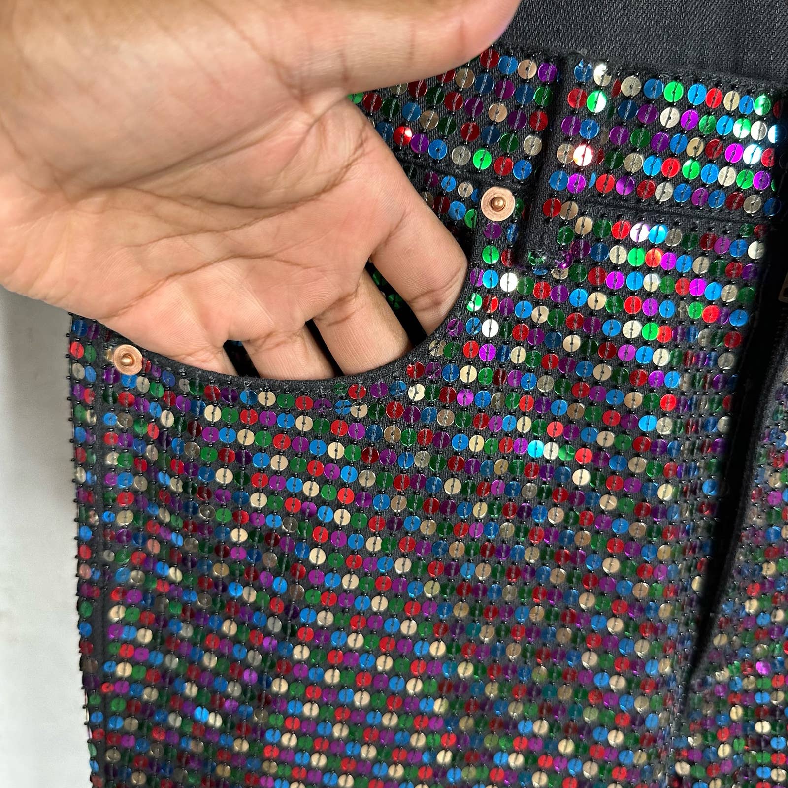 Gucci Sequin Multicolor Pants