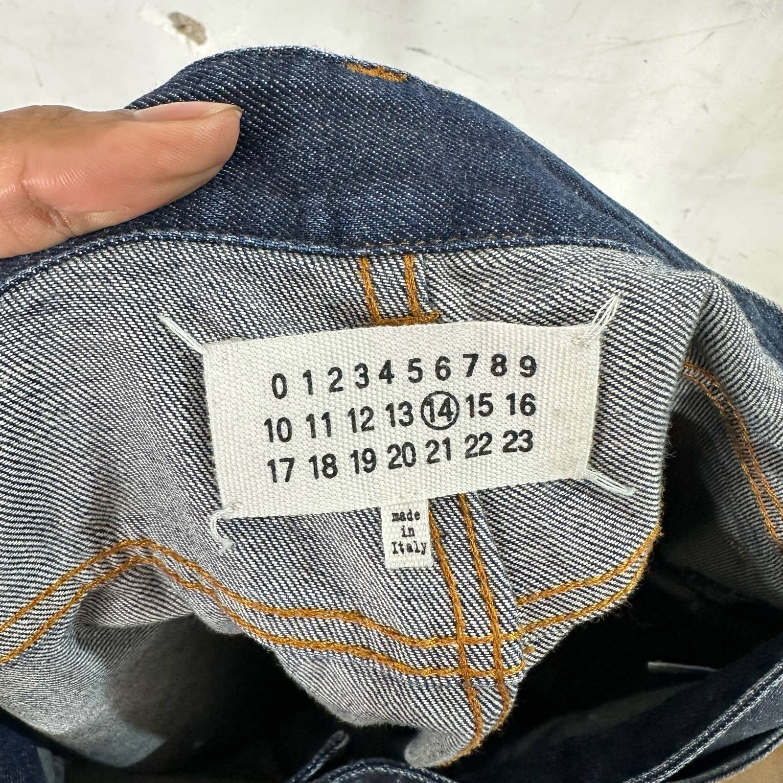 Margiela Slim Fit Navy Jeans