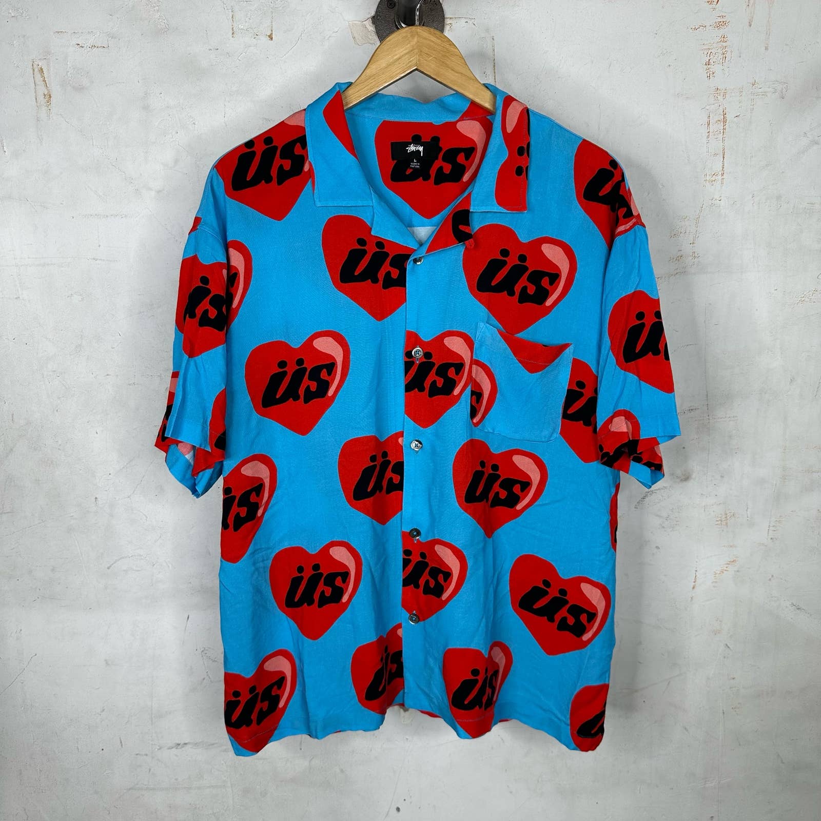 Stussy CPFM Heart Button Up Shirt – www.Lukes.store