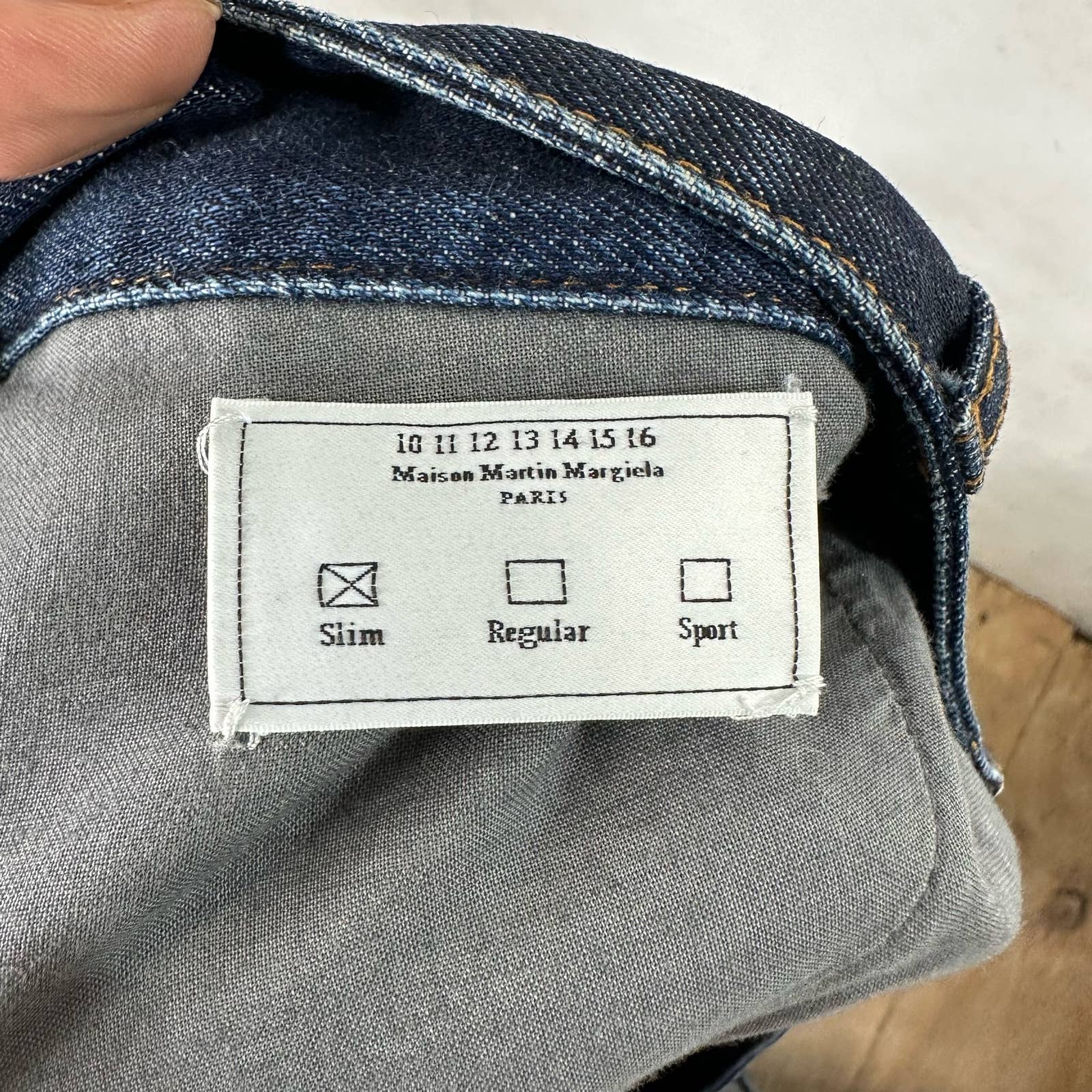 Margiela Slim Fit Navy Jeans