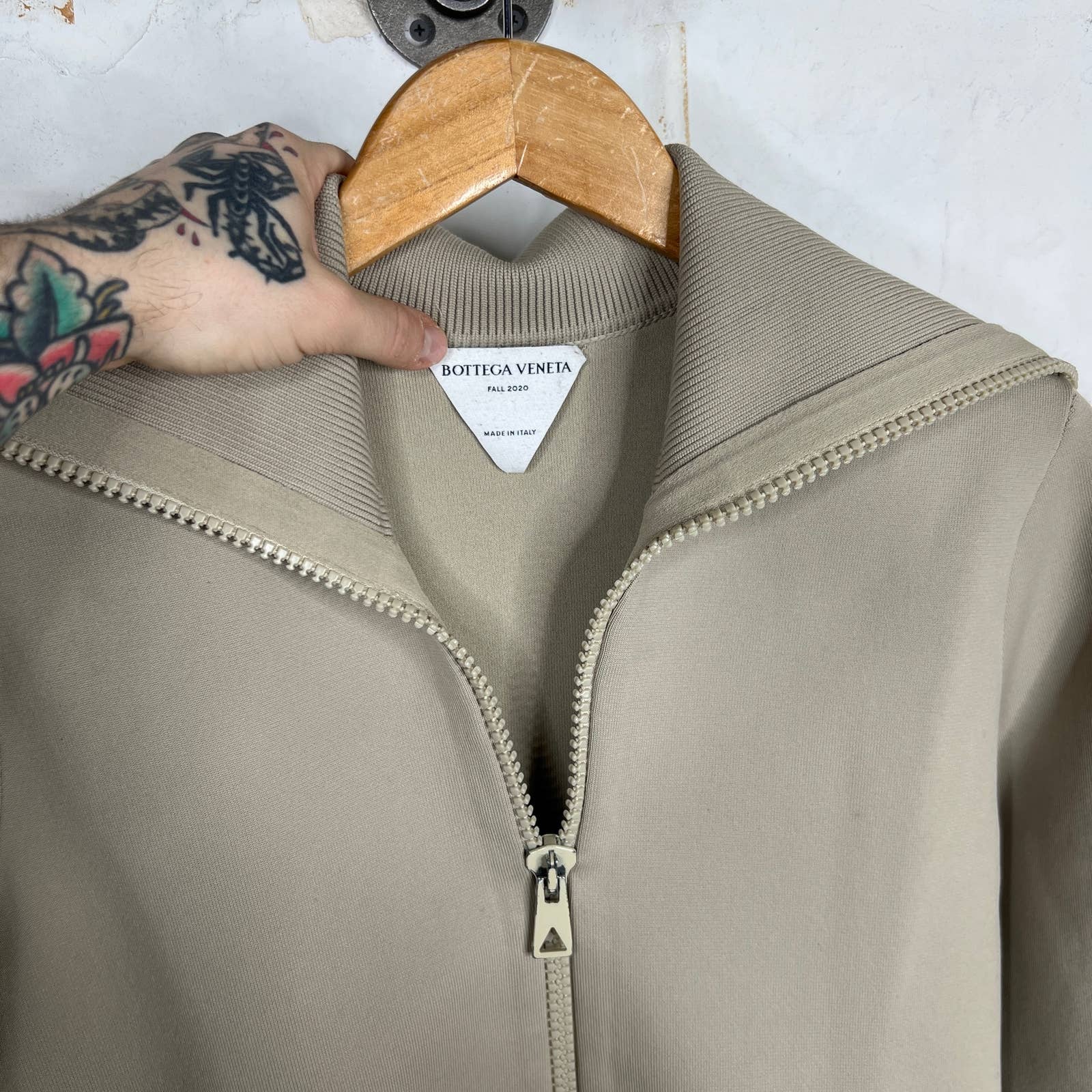 Bottega Veneta F20 Track Jacket Tan